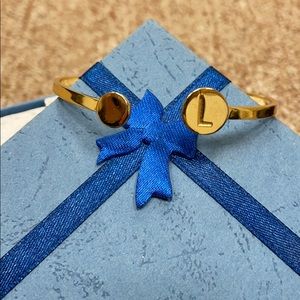 Gorjana “L” gold bangle